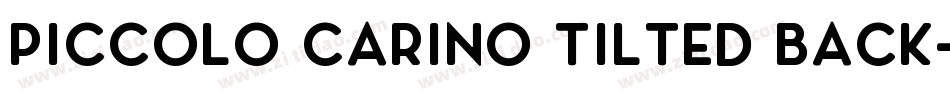 Piccolo Carino Tilted Back字体转换